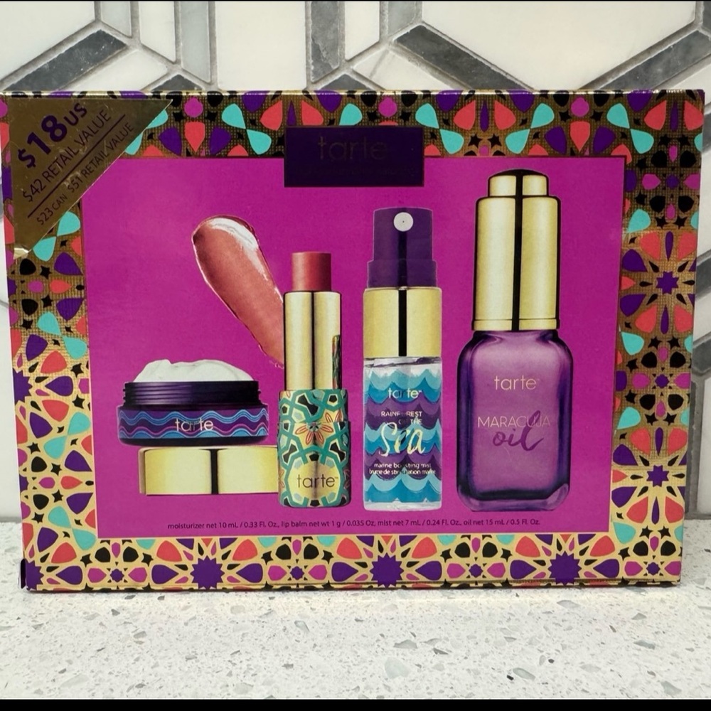 tarte Purple & Gold Skincare Serum & Face Oil Set